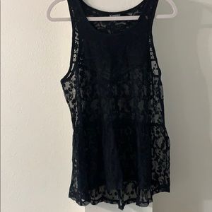 Lace babydoll top